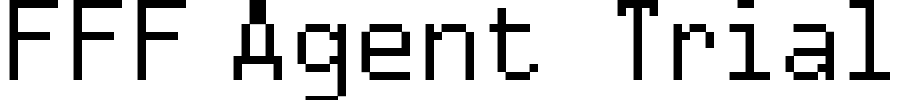 FFF Agent  Trial Font Image