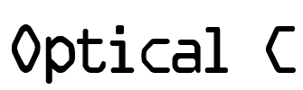 Optical C Font Image