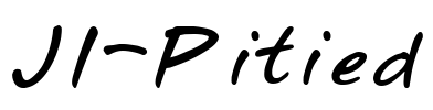 JI-Pitied Font Image