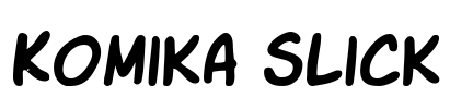 Komika Slick Font Image