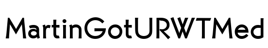 MartinGotURWTMed Font Image
