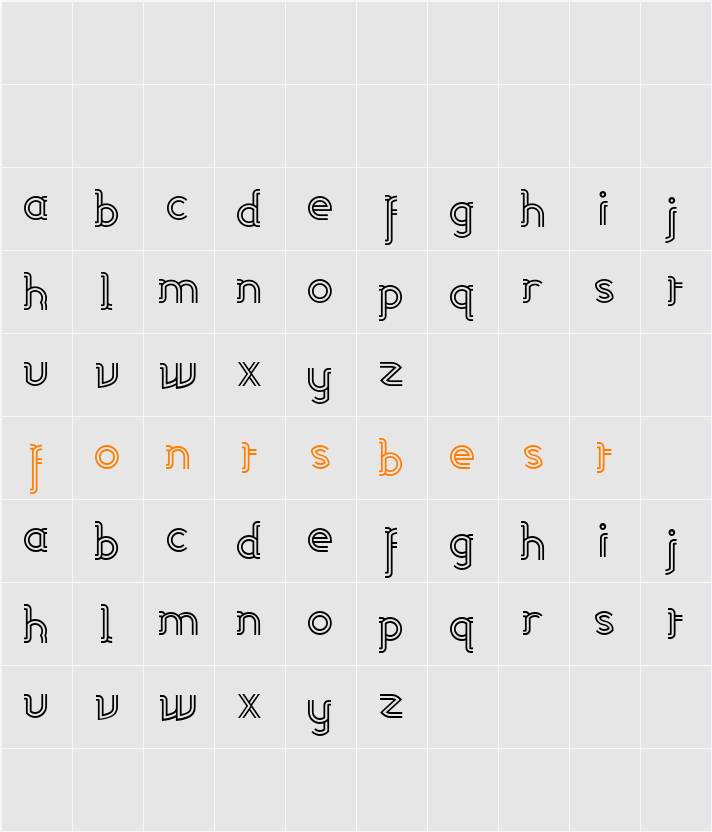 Linea Character Map
