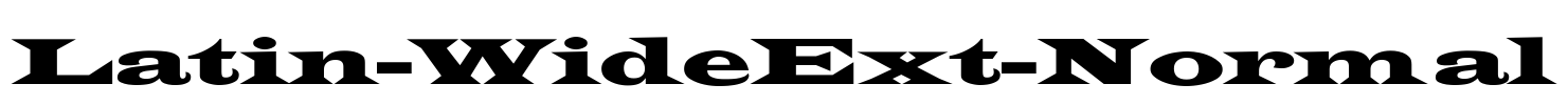 Latin-WideExt-Normal Font Image