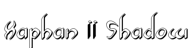 Xaphan II Shadow Font Image