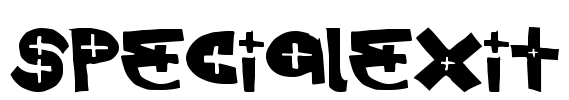 SpecialExit Font Image