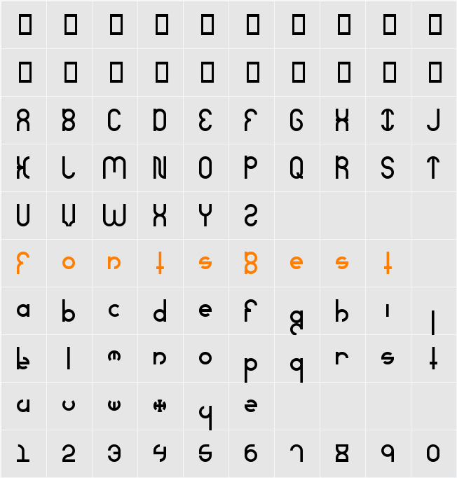 Severely Character Map
