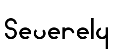Severely Font Image