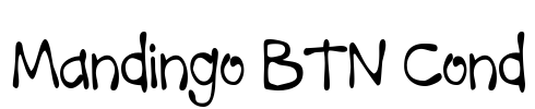 Mandingo BTN Cond Font Image