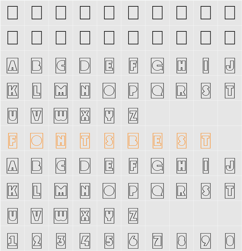 a_GrotoCmOtl Character Map