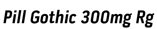 Pill Gothic 300mg Rg
