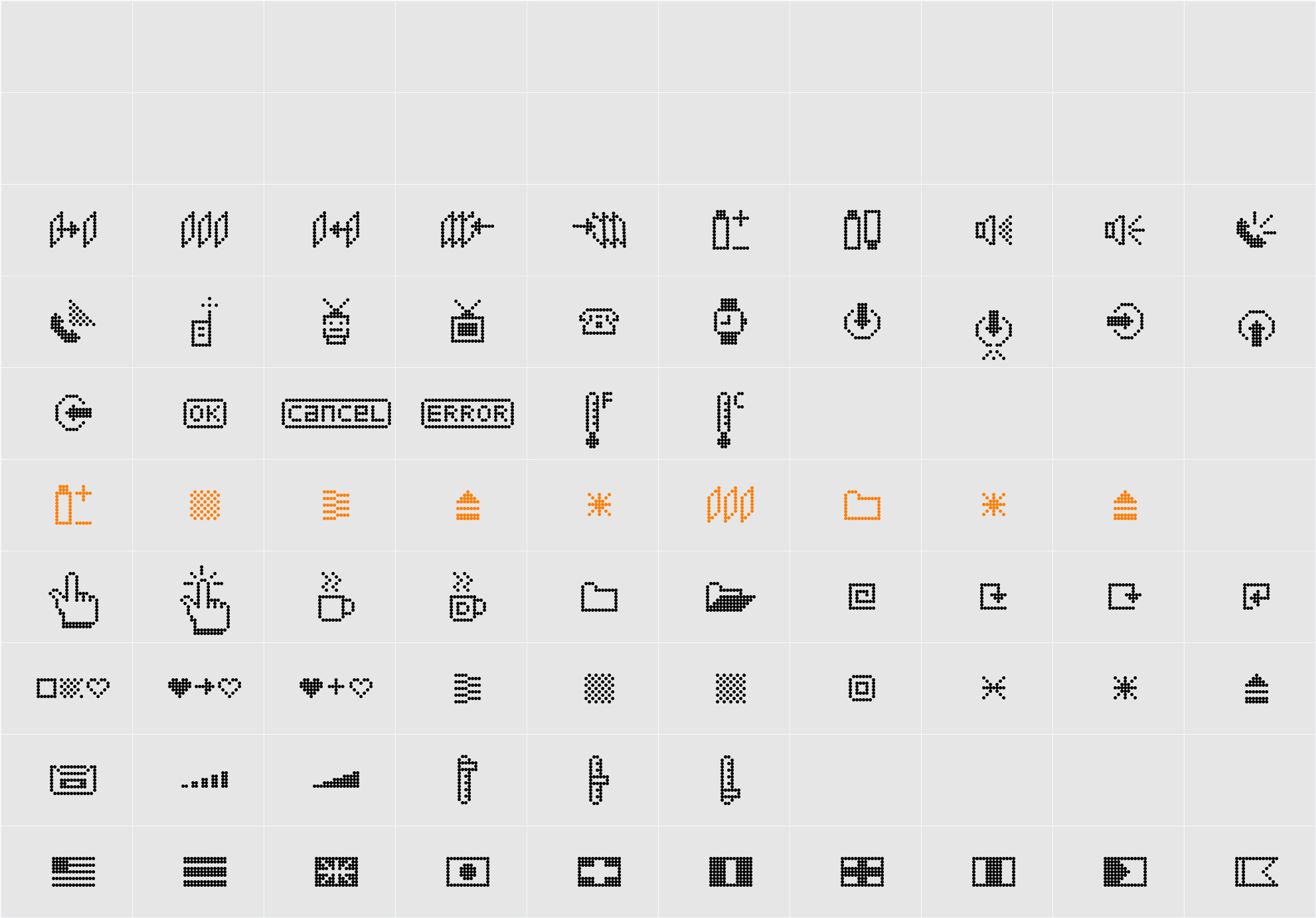 Dotto Too Character Map