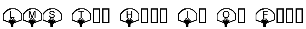 LMS The Hoop Is On Fire Font Image