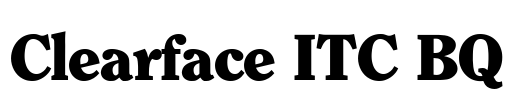Clearface ITC BQ Font Image