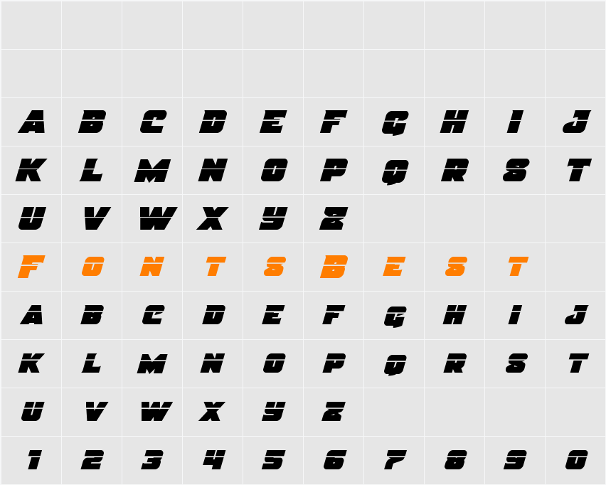 Justice Laser Character Map