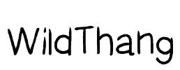 WildThang Font Image