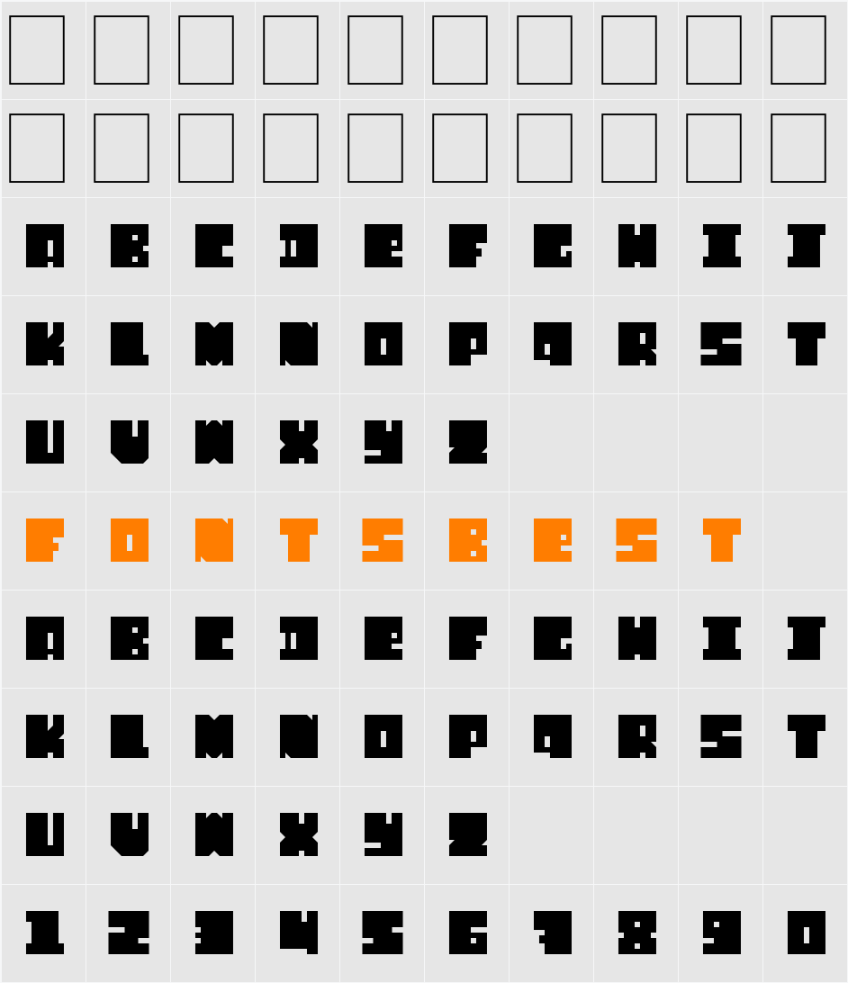 FontSlip Character Map
