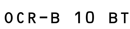 OCR-B 10 BT
