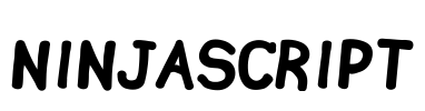 Ninjascript Font Image