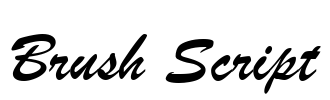 Brush Script Font Image