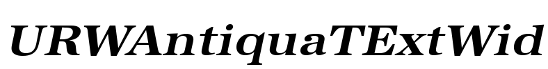URWAntiquaTExtWid Font Image