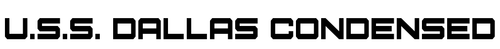 U.S.S. Dallas Condensed Font Image