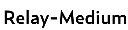 Relay-Medium Font Image