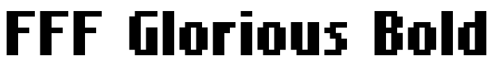 FFF Glorious Bold Font Image