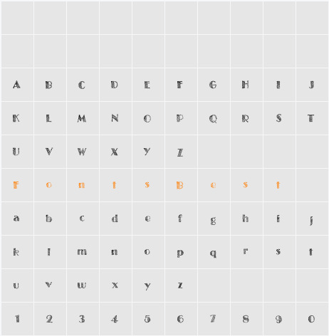 TwentySomething Character Map