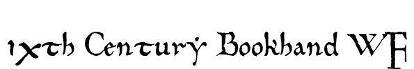10th Century Bookhand WF Font Image