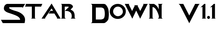 Star Down V1.1 Font Image