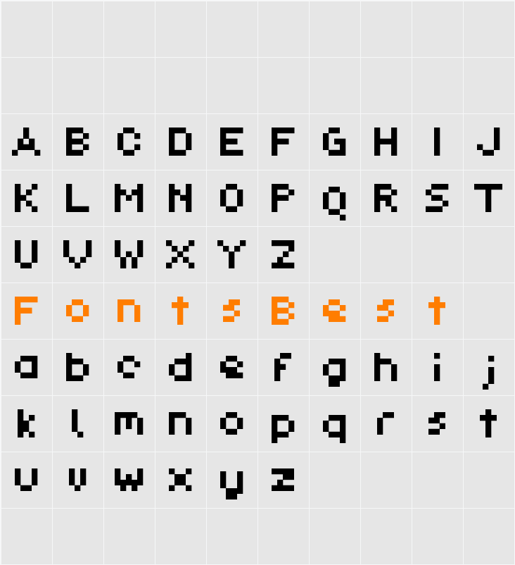 Pixl_Demo Character Map