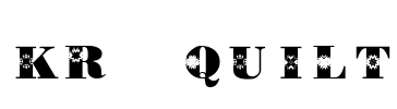 KR Quilt Font Image