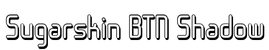 Sugarskin BTN Shadow Font Image