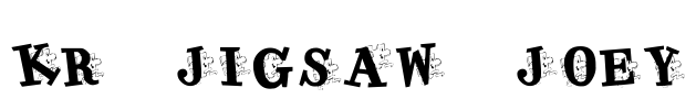 KR Jigsaw Joey Font Image