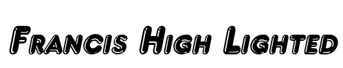 Francis High Lighted Font Image