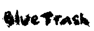 BlueTrash Font Image