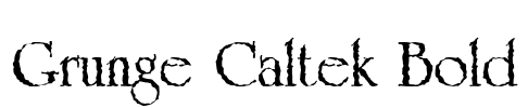 Grunge Caltek Bold Font Image