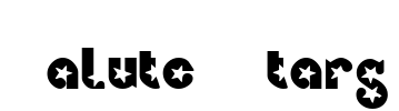 Salute Stars Font Image