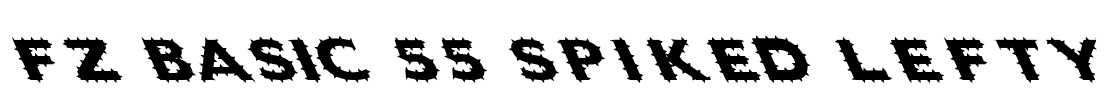 FZ BASIC 55 SPIKED LEFTY Font Image