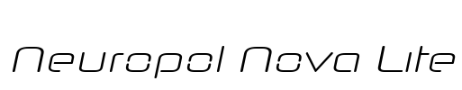 Neuropol Nova Lite Font Image