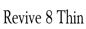 Revive 8 Thin Font Image