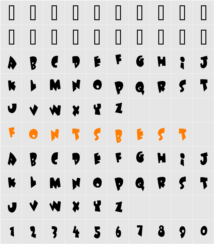 Under attack Character Map