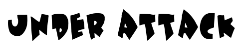 Under attack Font Image