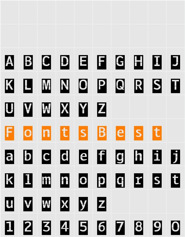 Solari Character Map