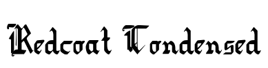 Redcoat Condensed Font Image
