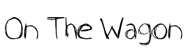 On The Wagon Font Image