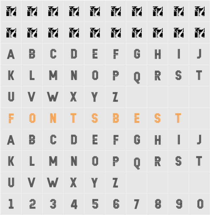 REMPONK Character Map