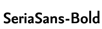 SeriaSans-Bold Font Image