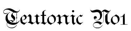 Teutonic No1 Font Image