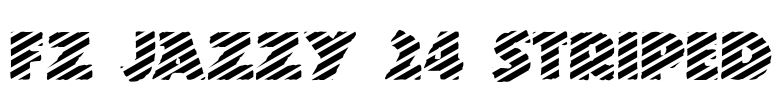 FZ JAZZY 24 STRIPED Font Image